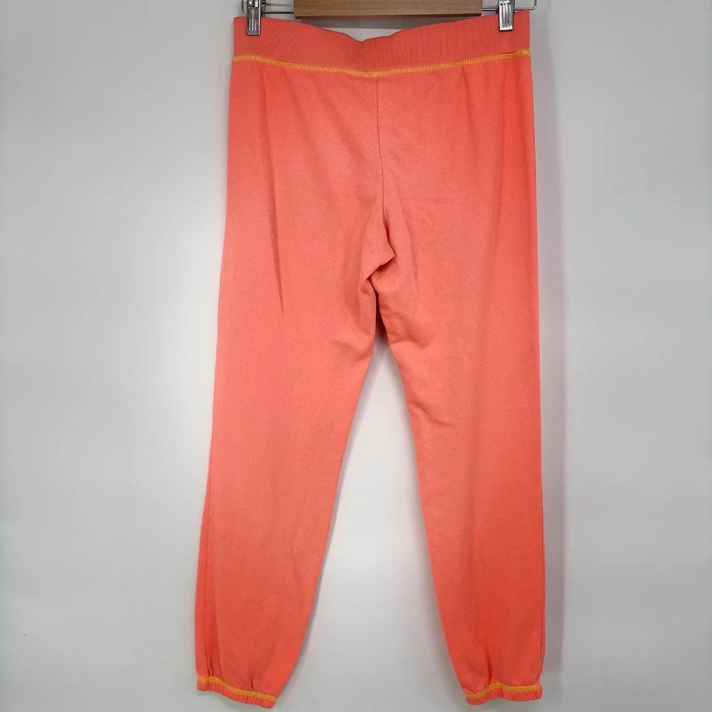 Y2K Hard Candy Coral Pink Heart Graphic Sequin Jogger Sweatpants Small 3-5 Retro